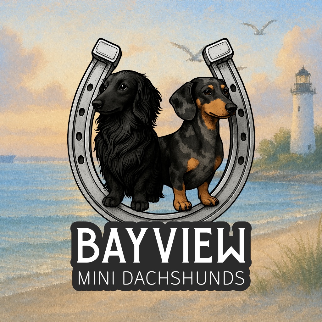 Bayview Mini Dachshunds coastal logo